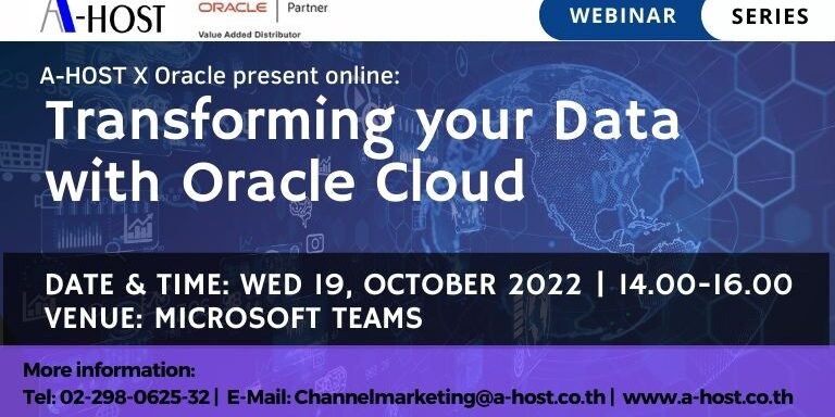 Transforming your Data with Oracle Cloud Transforming your Data with Oracle Cloud