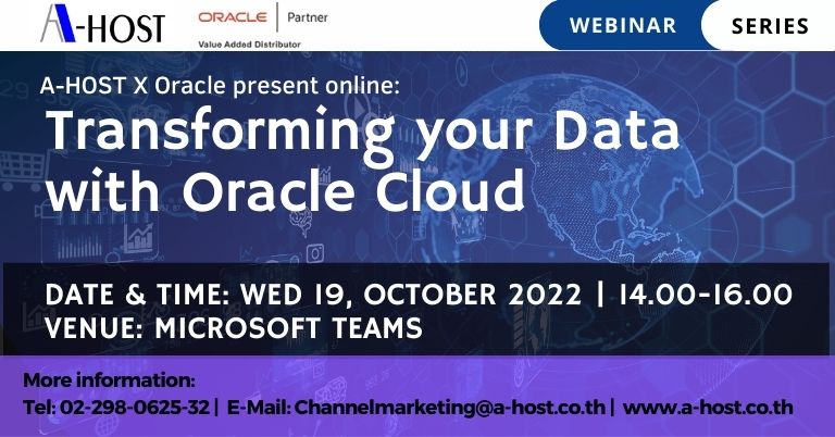 Transforming your Data with Oracle Cloud Transforming your Data with Oracle Cloud