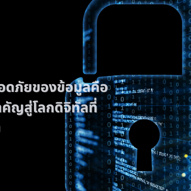 ความปลอดภัยของข้อมูลคือกุญแจสำคัญสู่โลกดิจิทัลที่ปลอดภัย