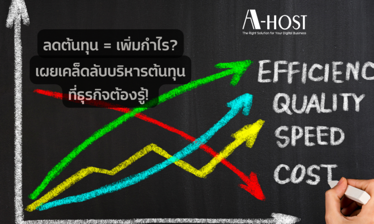 เผยเคล็ดลับบริหารต้นทุนที่ธุรกิจต้องรู้!