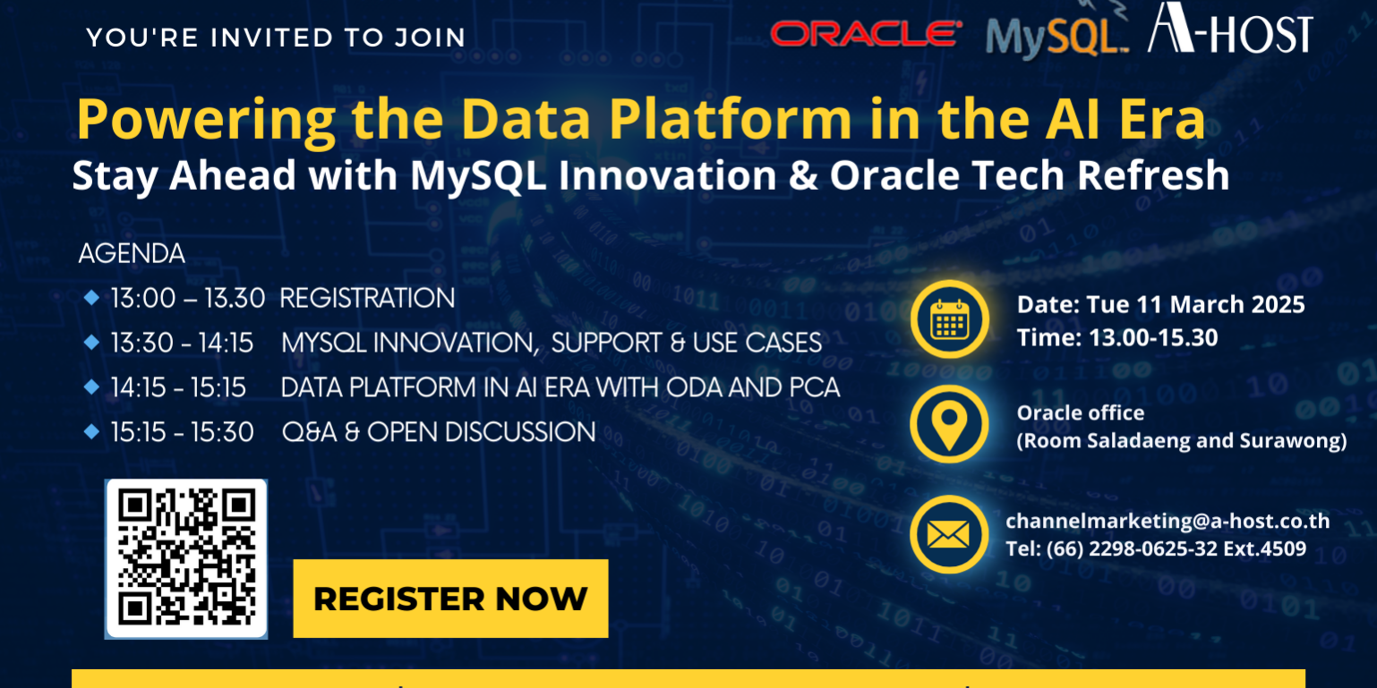 Partner Enablement Oracle MySQL HW (1) A-HOST Partner Enablement 2025