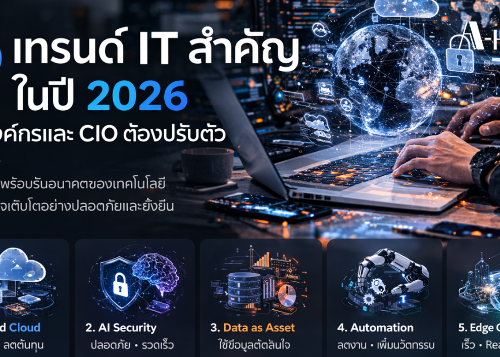 5เทรนด์ it สำคัญในปี 2026 ที่องค์กรและ CIO ต้องปรับตัว