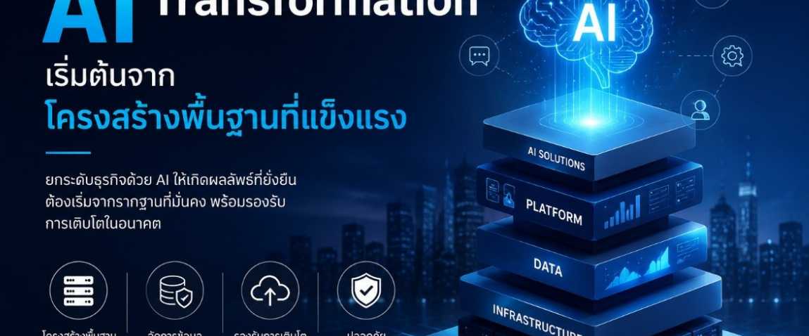 AI Transformation เริ่มต้นจากโครงสร้างพื้นฐานที่แข็งแรง