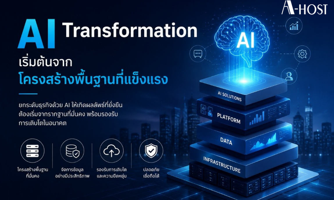 AI Transformation เริ่มต้นจากโครงสร้างพื้นฐานที่แข็งแรง