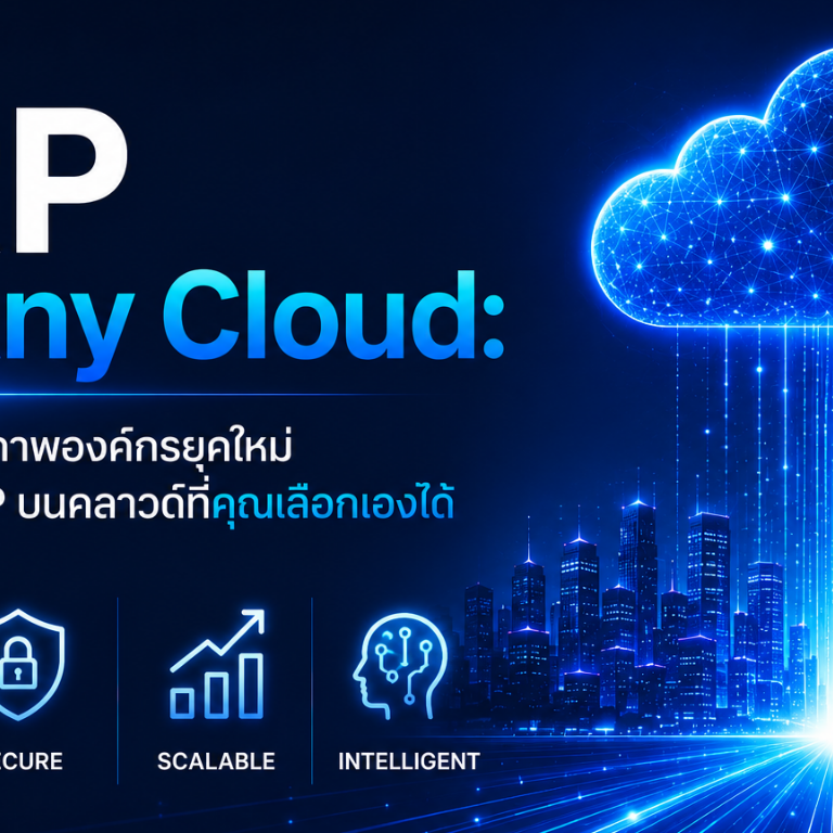 ERP on Any Cloud: ปลดล็อกศักยภาพองค์กรยุคใหม่ ด้วยระบบ ERP บนคลาวด์ที่คุณเลือกเองได้