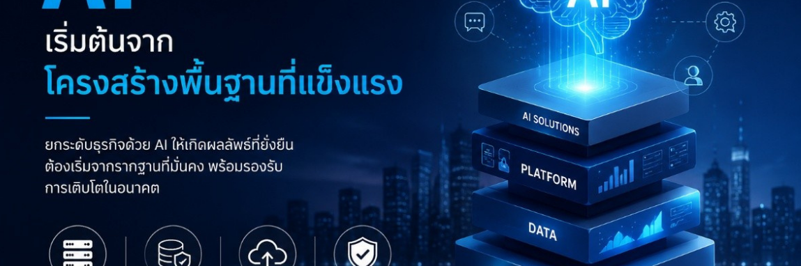 AI Transformation เริ่มต้นจากโครงสร้างพื้นฐานที่แข็งแรง