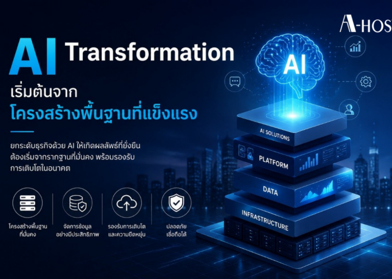AI Transformation เริ่มต้นจากโครงสร้างพื้นฐานที่แข็งแรง