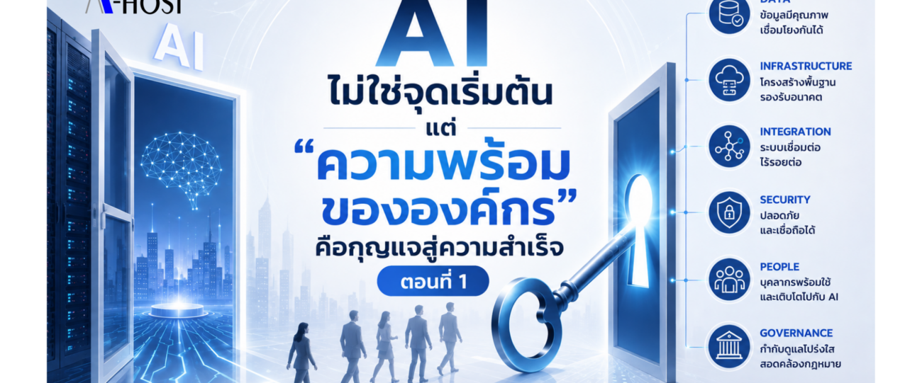 AI ไม่ใช่จุดเริ่มต้นความพร้อมขององค์กรคือกุญแจความสำเร็จ ตอนที่1
