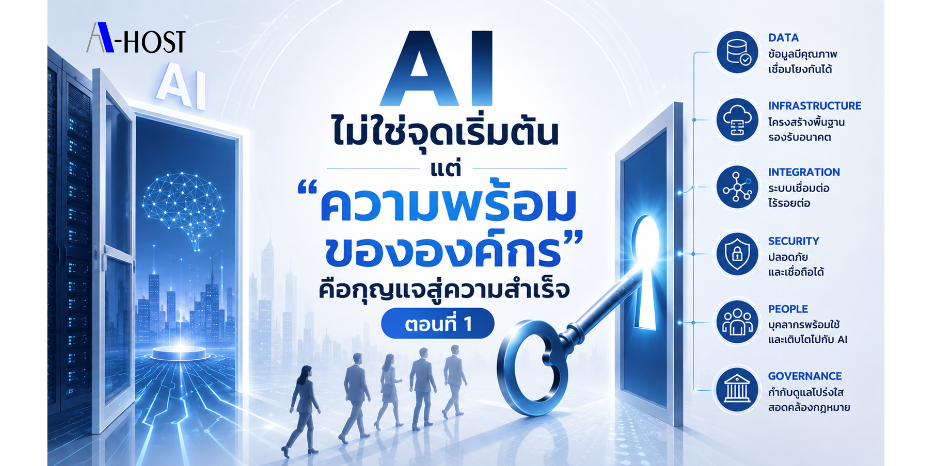 AI ไม่ใช่จุดเริ่มต้นความพร้อมขององค์กรคือกุญแจความสำเร็จ ตอนที่1 AI ไม่ใช่จุดเริ่มต้นความพร้อมขององค์กรคือกุญแจความสำเร็จ ตอนที่1