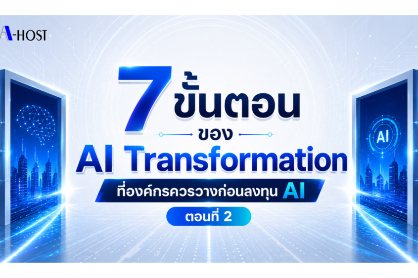 7 ขั้นตอนของ AI Transformation ที่องค์กรควรวางก่อนลงทุน Ai